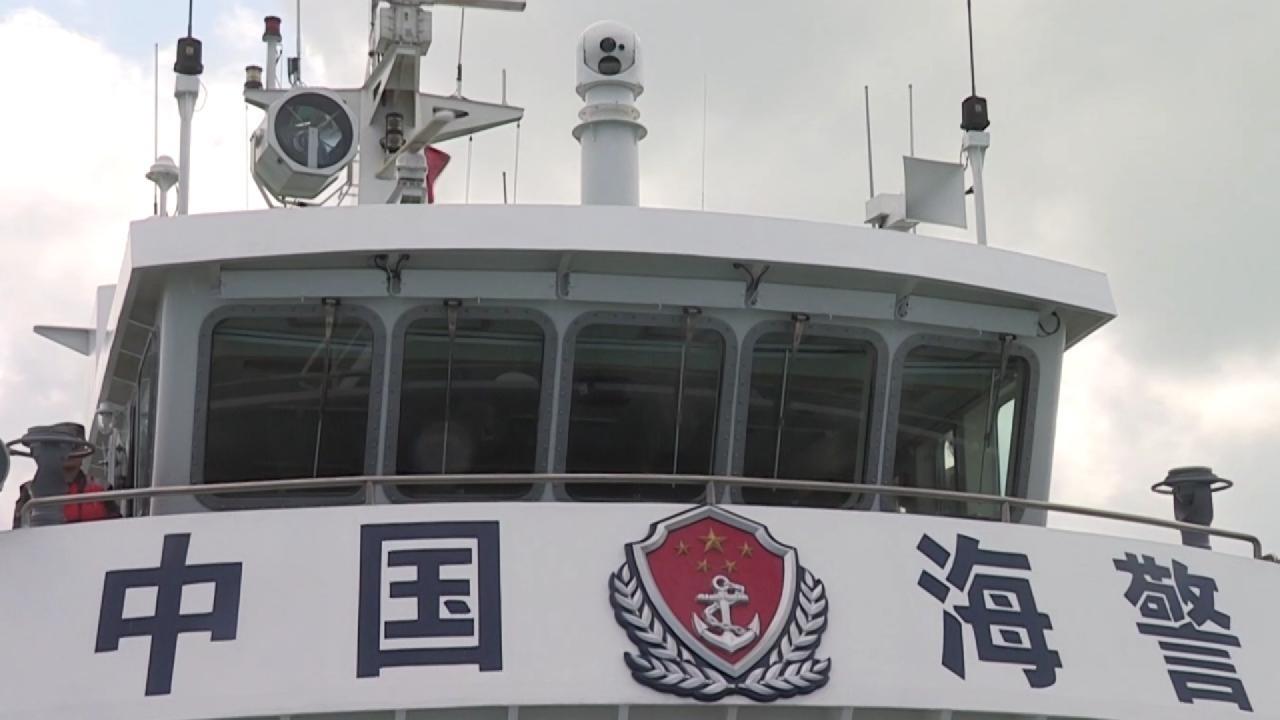 海警在马祖附近海域进行执法巡查行动