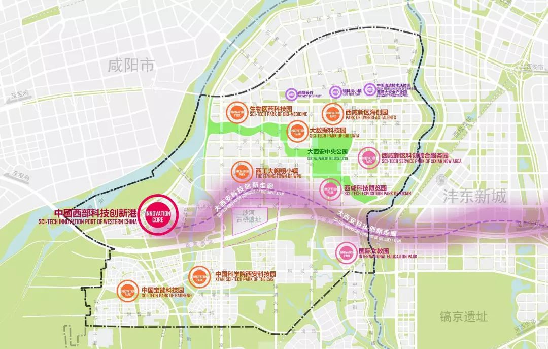 沣西新城最新规划图揭秘，科技重塑未来，新城展翅翱翔