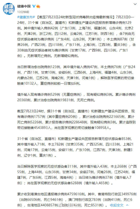 国家现有疫情最新病例及高科技产品介绍